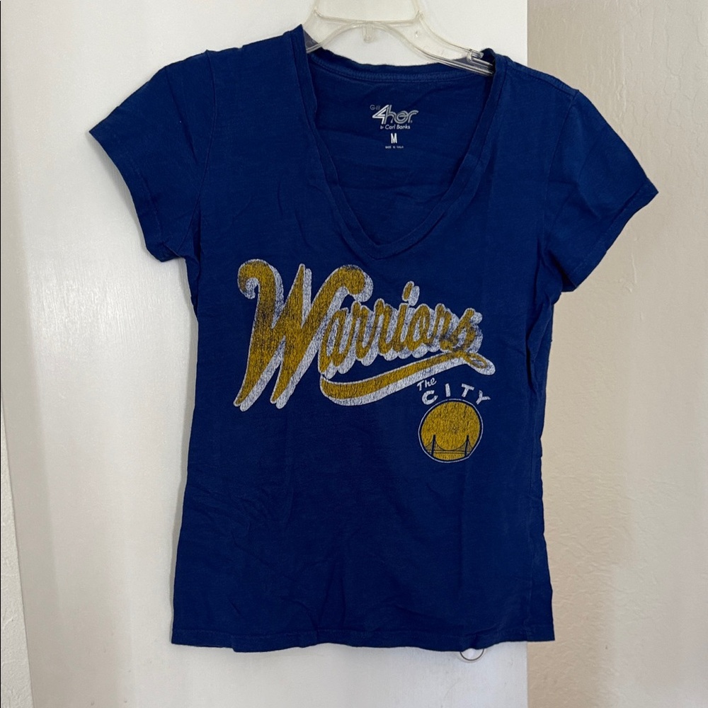 Warriors Women's Blue T-Shirt